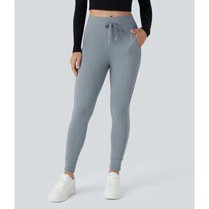 Halara Women's High Waisted Plain Side Pocket Casual Joggers Gull Size L NWT
